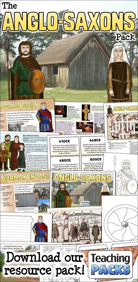 The Anglo Saxons Pack Resources For Teachers And Educators Saxon