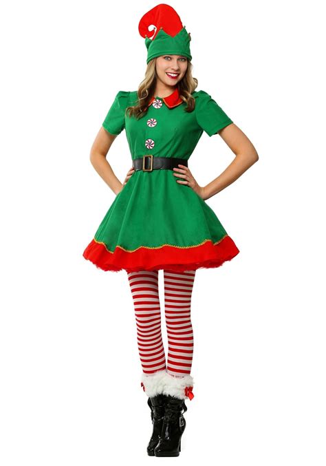 Women S Holiday Elf Costume Walmart Com Plus Size Costume Costumes