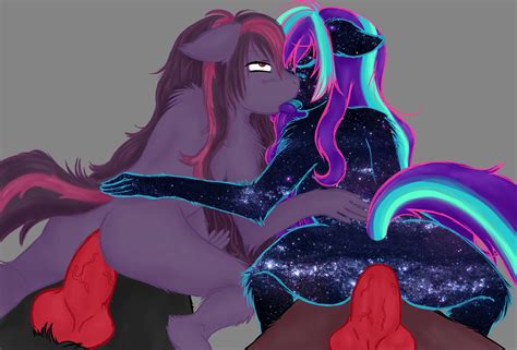 Rule 34 Anal Andromeda Anthro Blue Hair Canine Equine Female Foursome