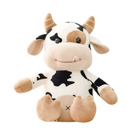 Windfall Dairy Cow Stuffed Animal Adorable Soft Plush Farm Animal Toy