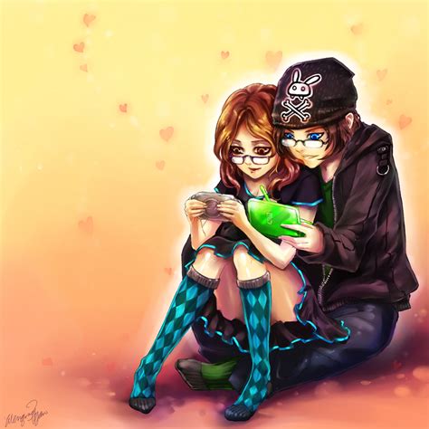 Nerdy Love Commission By Yuumei On Deviantart