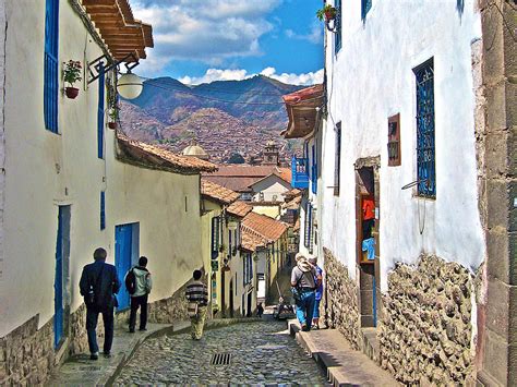 Narrow Street In Ancient Cusco Peru Photograph By Ruth Hager Fine Art