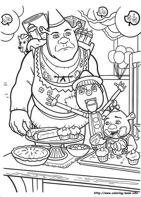 Shrek Forever After Coloring Picture
