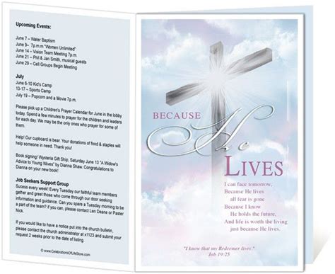 These are available in us (8.5x11) a3 (11x17) inches. 14 best printable church bulletins images on pinterest ...