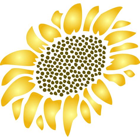 Free Printable Sunflower Stencils Printable World Holiday