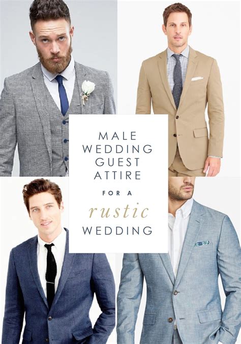 Knowing what wedding suit or attire to wear can be hard. What Should a Guest Wear to a Rustic Wedding? | Men ...