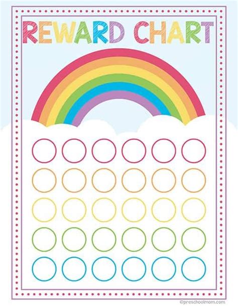 Sticker Chart Printable Reward Sticker Chart Reward Chart Template