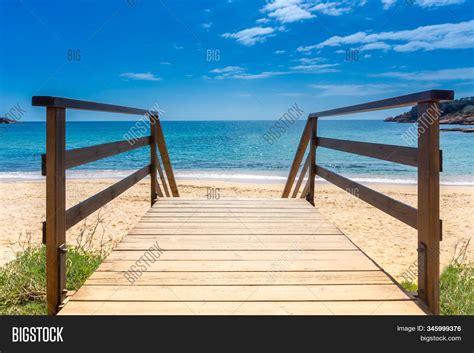 Boardwalk Sandy Beach Image And Photo Free Trial Bigstock