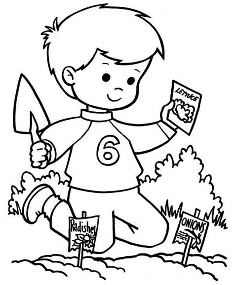 A vegetable garden is also a great way to enjoy learning with your children. Gardening Coloring Pages - Best Coloring Pages For Kids