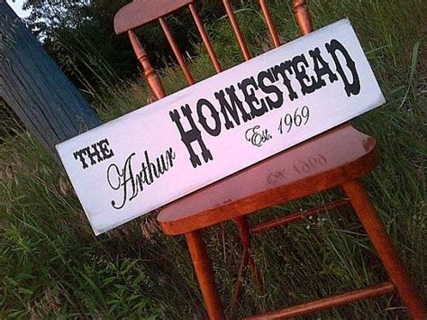 Custom Homestead Handpainted Wooden Sign By By Dressingroom5 3500