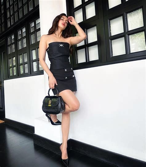 hotness alert disha patani sets fashion goals in sexy black off shoulder mini dress pics