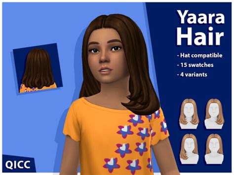 Yaara Hair Set 4 Variants By Qicc At Tsr Sims 4 Updates
