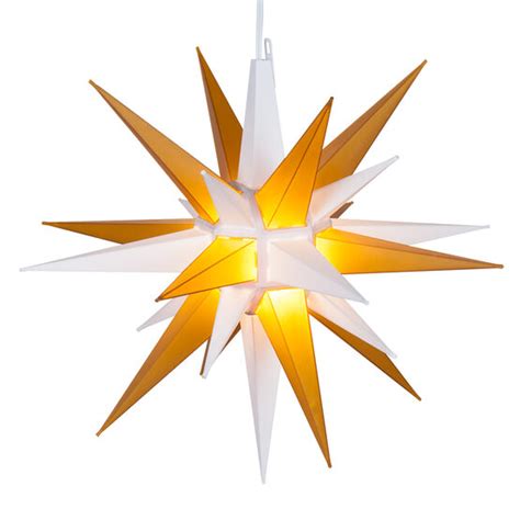 Lighted Moravian Star Clear Frosted Led Yard Envy