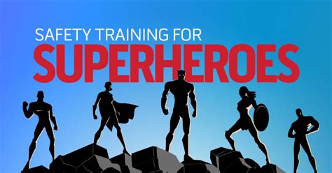 Safety Training For Superheroes Vector Solutions