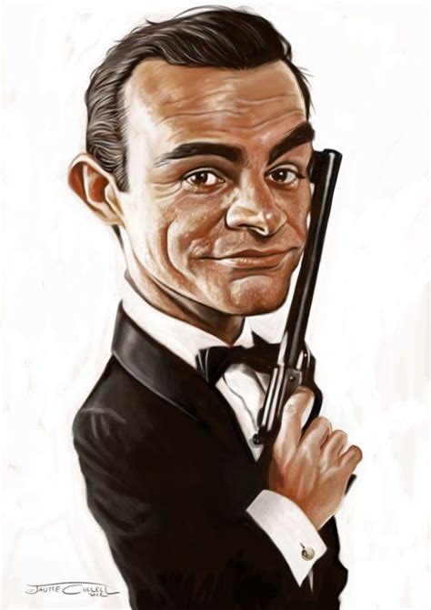 james bond sean connery by jaumecullell on deviantart caricature caricatures of famous