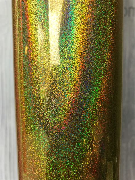 Gold Holographic Glitter Adhesive Vinyl 651 Equivalent Etsy