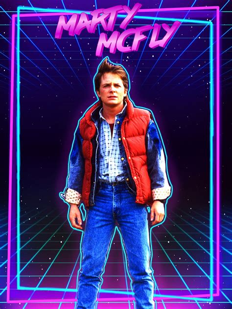 Marty Mcfly Back To The Future Poster Rdesign