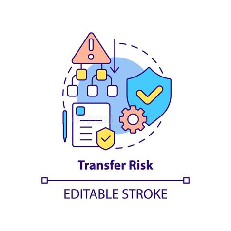 Transfer Risk Concept Icon Stock Vector Illustration Of Consequences