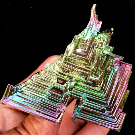 245g Wow New Rare Rainbow Bismuth Specimen Mineral Gemstone Unique