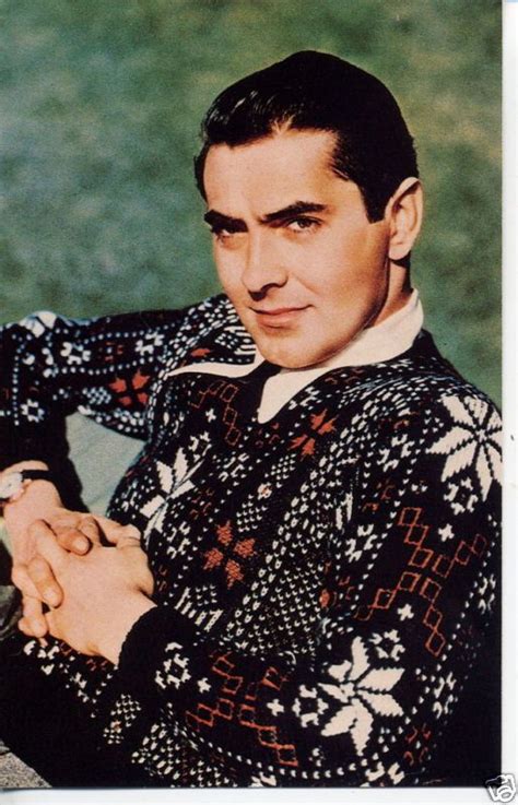 great color photo of handsome tyrone power tyrone power tyrone actors