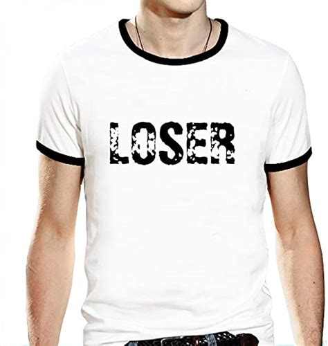 Men T Shirt Unique T Shirts Loser T Shirt Ringer Clothing