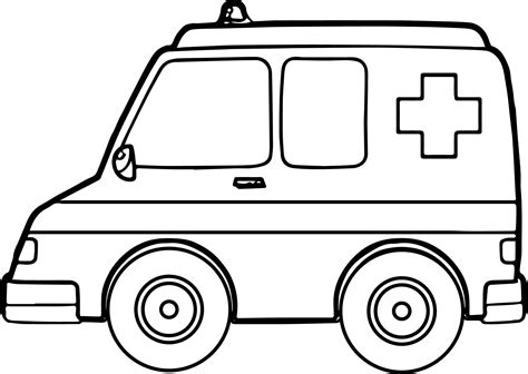 Coloring Pages Of An Ambulance Inerletboo