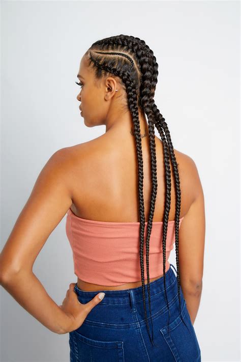 With limitless styling options, cornrow braids can be achieved with different types of haircuts. Stitch Braid Cornrows (3-10 Braids) | Yeluchi by Un-ruly