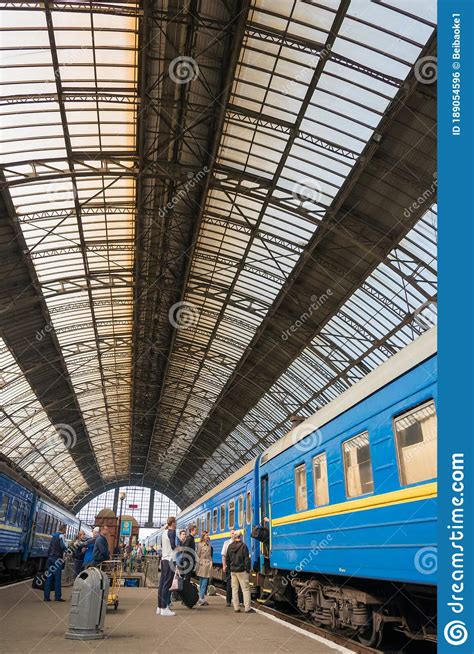 Lviv Railway Station In Lviv Ukraine Ukrainian Railways Has Over