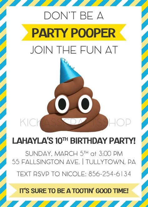 Pin On Poop Party