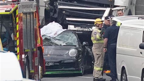 Eastern Freeway Crash Porsche Driver Arrested After Fatal Crash Which Killed Four Police