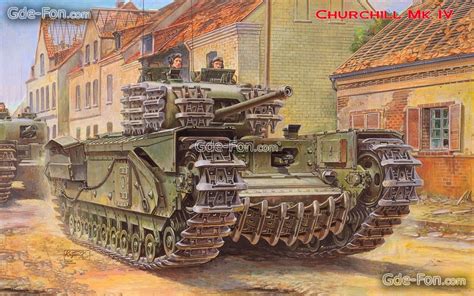 Download Wallpaper Picture Infantry Tank Churchill