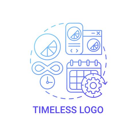 Timeless Logo Concept Icon Logotype Design Abstract Idea Thin Line