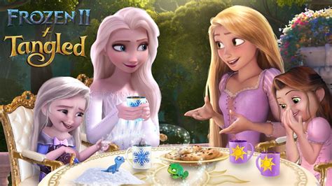 Frozen 2 And Tangled Elsa And Rapunzel In The Future Their Children