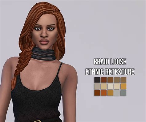 Braid Loose Ethnic Retexture Sims 4 Updated