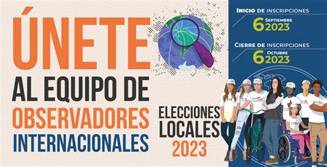 Observación internacional Elecciones Locales 2023 MOE Misión de