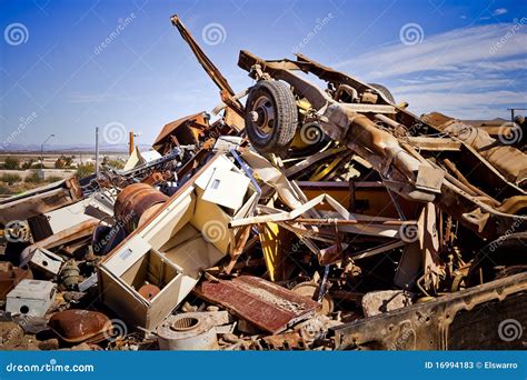 Junk Yard Pile Stock Image Image Of Garbage Industry 16994183