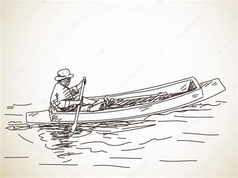 Sketch Of Small Row Boat Stock Illustration By ©olgatropinina 78787630