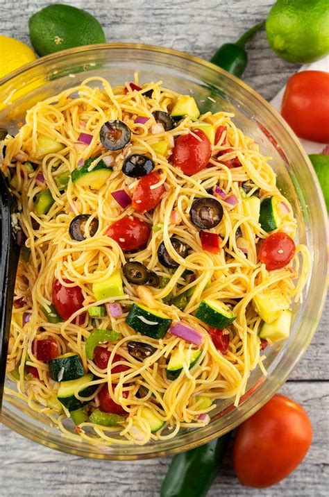 Italian Spaghetti Salad One Pot Recipes