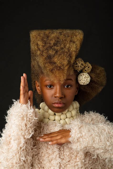 Unique hairstyles are the fantasy of every woman. High-Fashion Afro Art Shows Portraits of Girls Rocking ...