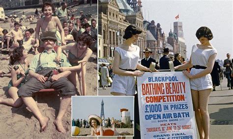 Vintage Photos Offer A Snapshot Of Bathing Beauties Of The S Blackpool Beach Bathing