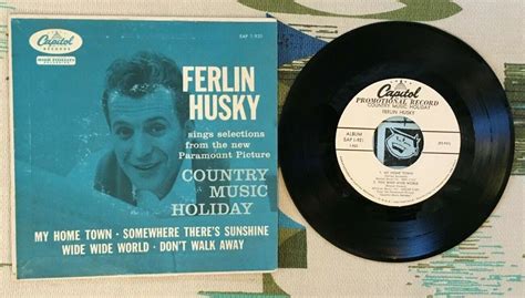 Ferlin Husky 7 Ep W Ps Country Music Holiday 1958 W Promo Sheet Vgm
