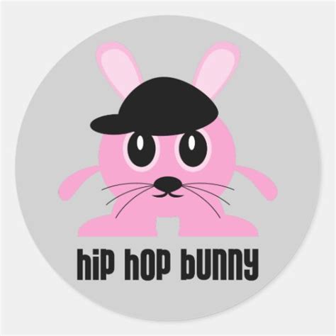 Hip Hop Bunny Stickers Zazzle