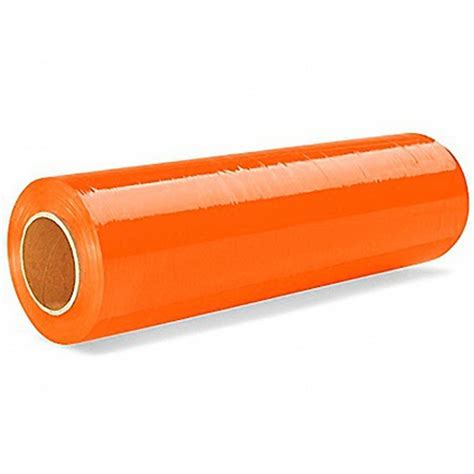 Rollos De Plástico Naranja Cal70 Para Paquetes