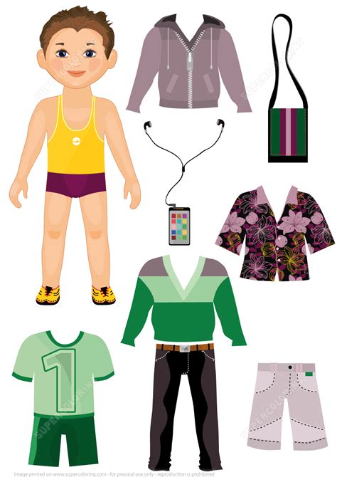Printable Paper Doll Clothing