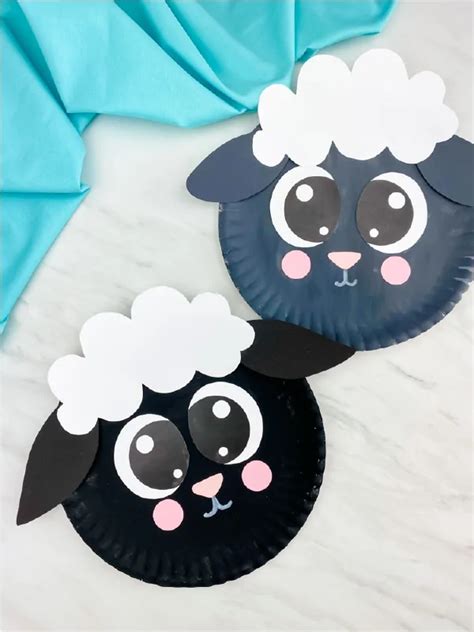 Sheep Paper Plate Craft Free Template Paper Plate Crafts Lamb