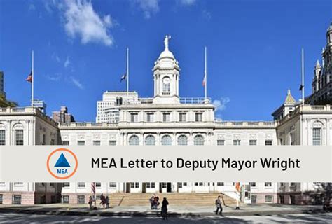 Mea Letter To Deputy Mayor Wright Nyc Mea Nyc Managerial Employees Association The Only