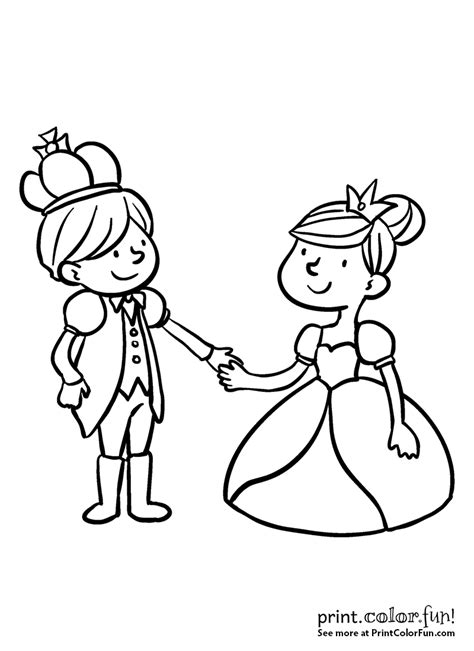 We are sure the cat lover children would surely be in princess diana was born in a royal british, spencer family. Prince and princess holding hands coloring page - Print ...