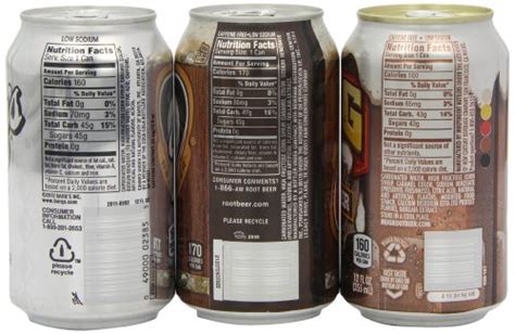 Barqs Root Beer Nutrition Label Label Ideas