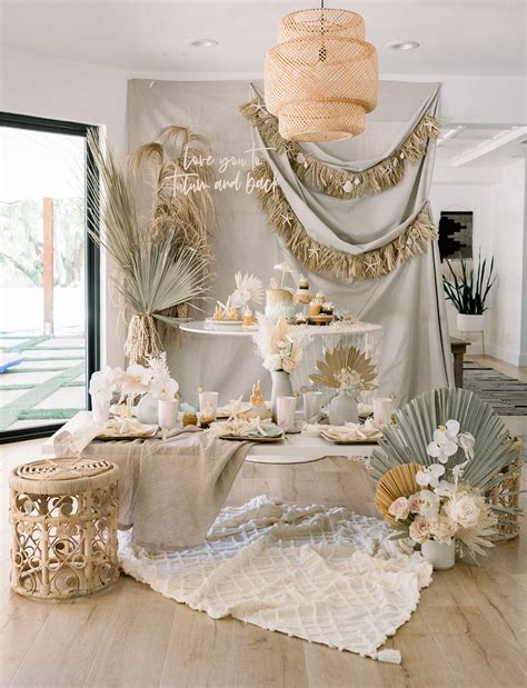 host a bohemian themed party with these boho decorations for party ideas