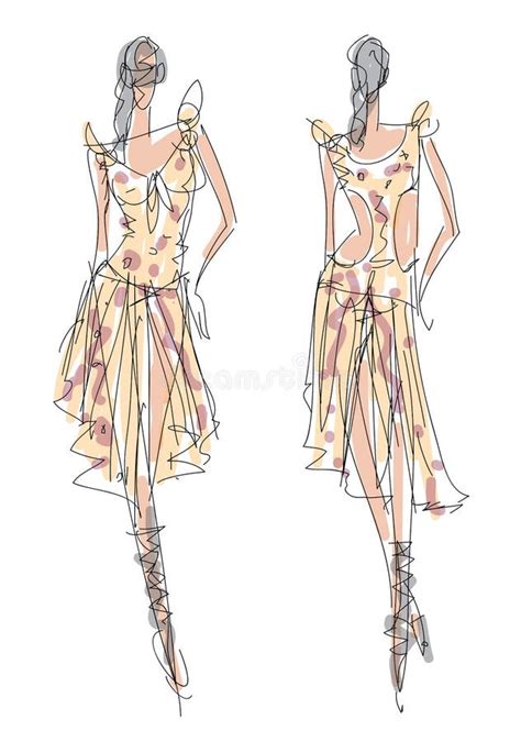 Sketch Fashion Poses Stock Illustration Illustration Of Girl 56528569